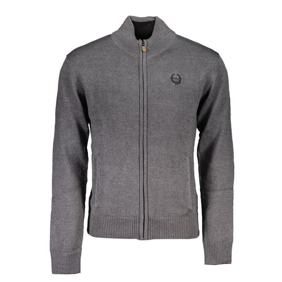 Gianmarco Venturi Grigio Cotton Men Men's Cardigan